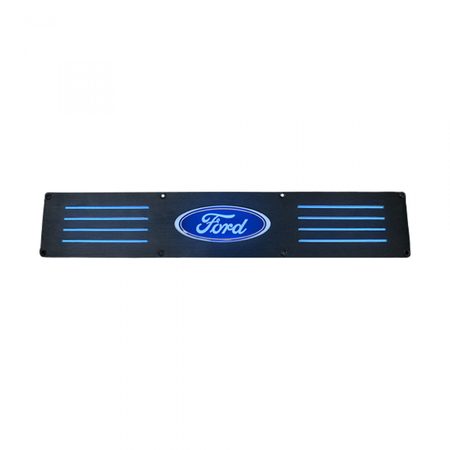 RECON 99-14 FORD SUPER DUTY SUPERCREW BILLET ALUM DOOR SILL/KICK PLATE BLACK 264121RFDBK